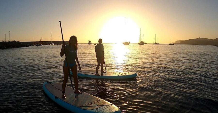 2h Sunset Paddle Board Session in Gran Canaria - Finding your balance on the board