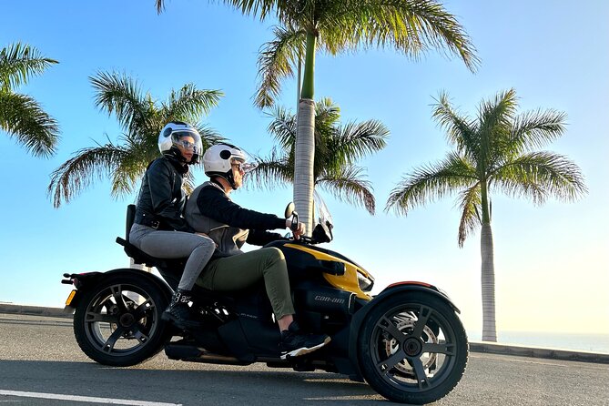 3 wheels motorcycle Coast Tour - Ryker - Gran Canaria Maspalomas - El Pajar and the first coastal bends