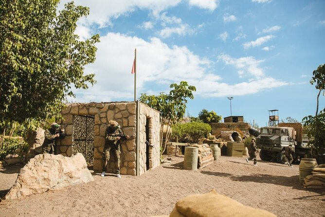 AIR SOFT Game Park - Clothing matters more than the hot-weather setting suggests