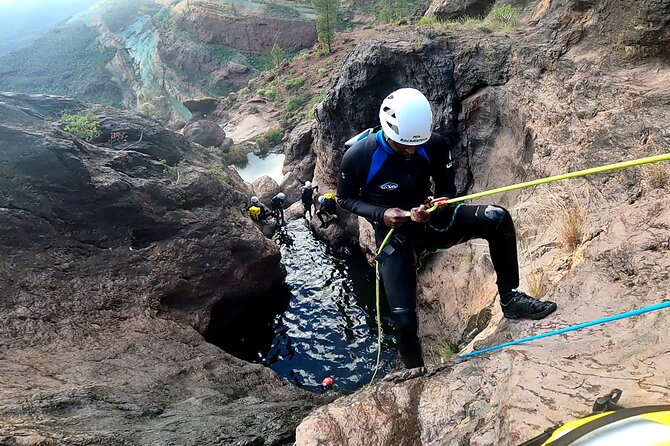 Canyoning in Gran Canaria: The Hidden Waterfalls and Magic Pools - Caves, mountain views, and a welcome snack