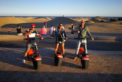 e-Scooter City Tour + Camel Ride inside Maspalomas Dunes