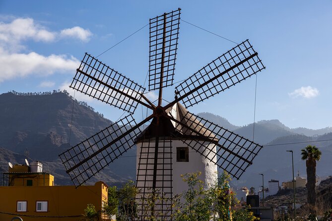 Full Private Tour of Gran Canaria with Natural Pools - The giant windmill near Mogán
