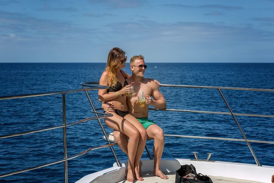 Gran Canaria: Afternoon Catamaran Cruise with Food & Drink - Coastal Views Toward Mogán