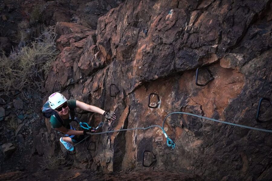 Gran Canaria: Guided Via Ferrata Excursion - Climbing the protected rock route