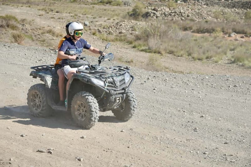 GRAN CANARIA: QUAD TOUR - AFTERNOON SUNSET TOUR 1HR 45 MIN - Leaving Maspalomas for Fataga and Ayagaures