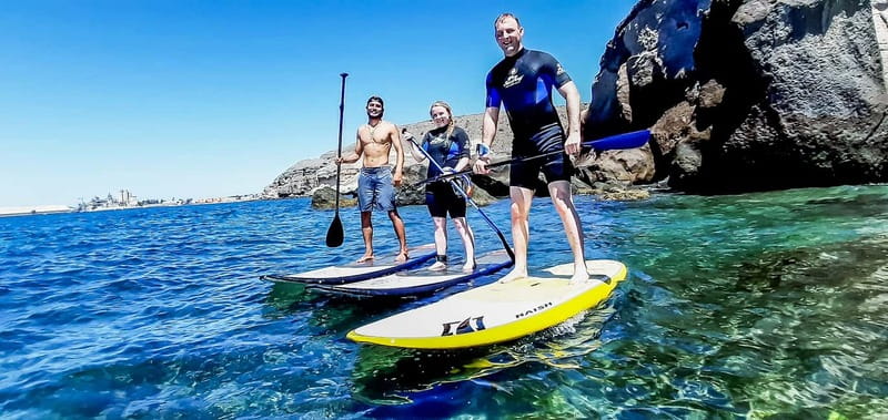 Gran Canaria: Stand-Up Paddle Lesson & Snorkeling Tour - Beach theory before you paddle