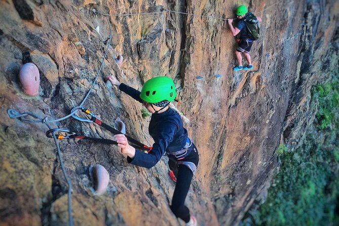 Half-Day Adventure and Climbing Via Ferrata in Gran Canaria - Getting fitted with the right safety gear
