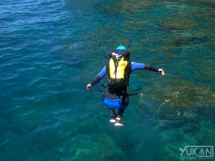 Las Palmas: Coastering, Via Ferrata, Water Jumping & Snorkel - Abseiling brings a controlled descent