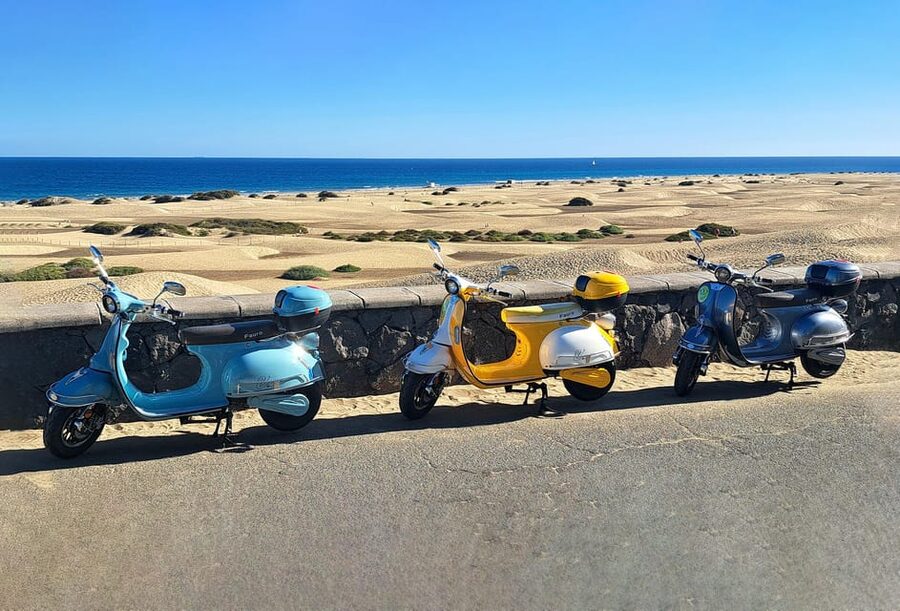 Maspalomas and Las Palmas: electric vintage scooter for rent - What your riding day can look like