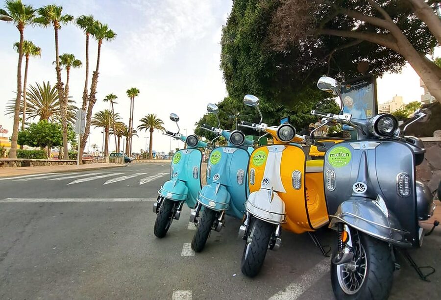 Maspalomas and Las Palmas: electric vintage scooter for rent - What the $77 price really includes