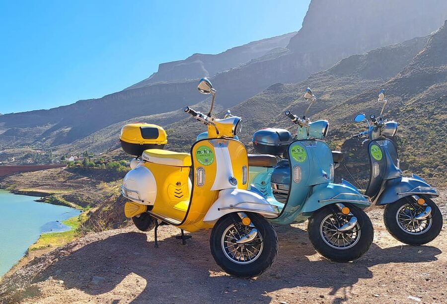 Maspalomas and Las Palmas: electric vintage scooter for rent - Environmental benefits without pretending this is a bus tour