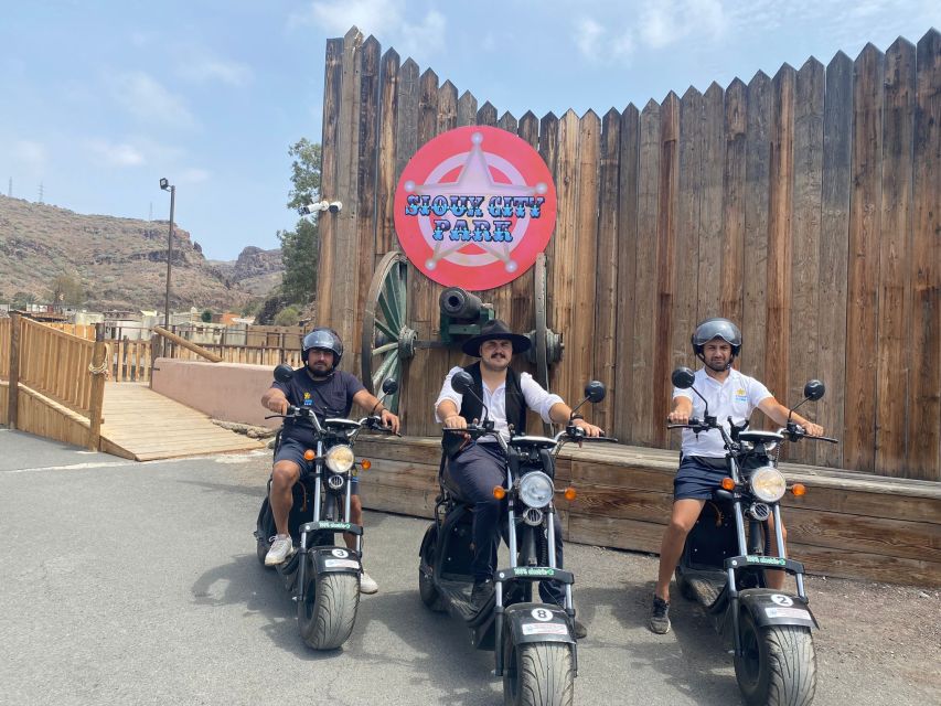 Maspalomas: E-Scooter or E-Bike Tour+Western Town Sioux City - From the Cita Center to Maspalomas sand