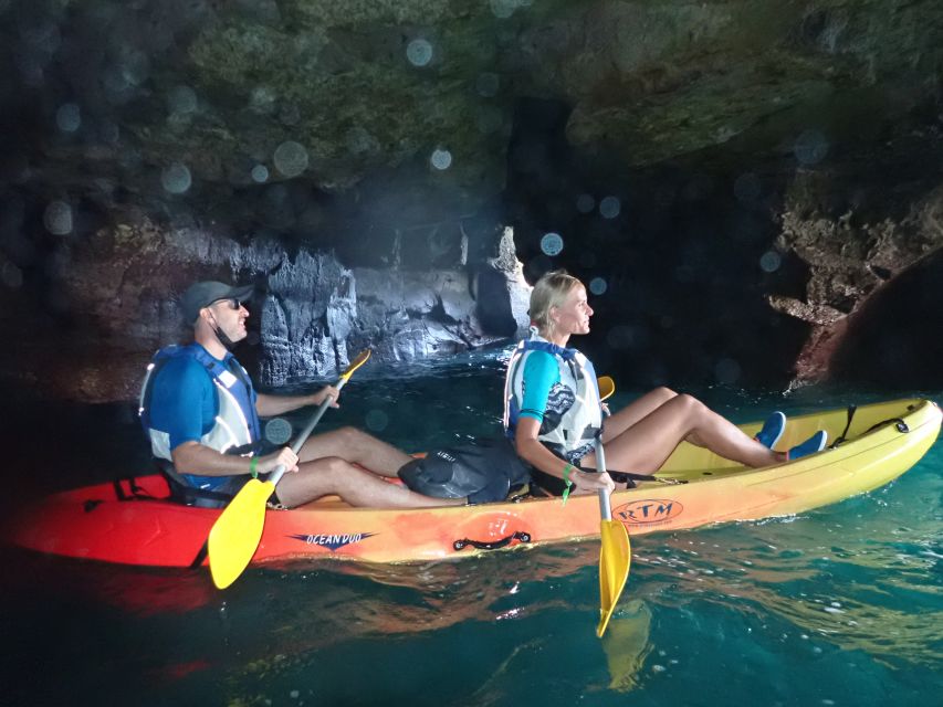 Mogán: Guided Kayak to Caves and Snorkeling Tour - The quiet beach and snorkeling stop