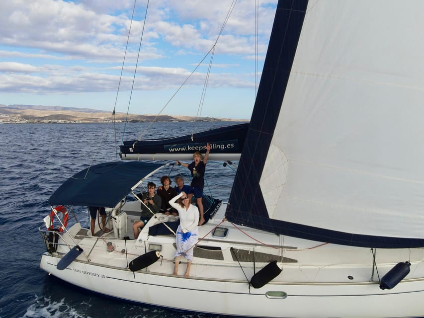 Puerto Rico: Sailing excursion with swim, drinks and tapas. - Leaving Puerto Rico for Gran Canaria’s southwest coast