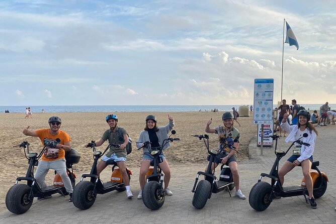 Rent e-Scooter 2 seater from 1 untill 4 Hour : Explore Maspalomas - Paseo Costa Canaria and Playa del Ingles