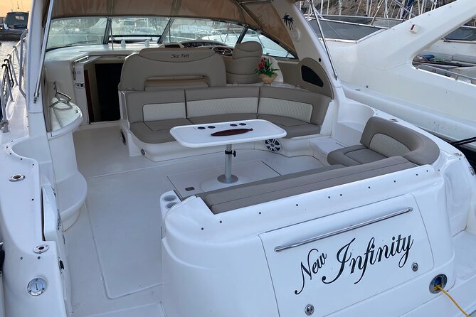 Shared Yacht Tour with Drinks Lunch and Snorkeling - Setting out from Puerto Rico with cava in hand
