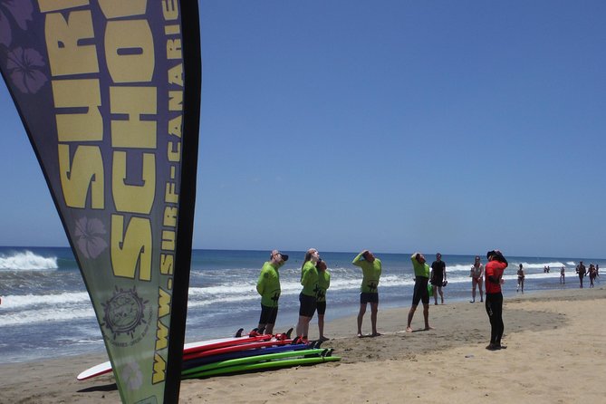 Small-Group Surf Lessons in Gran Canaria - The beach simulation makes the first attempt less rushed